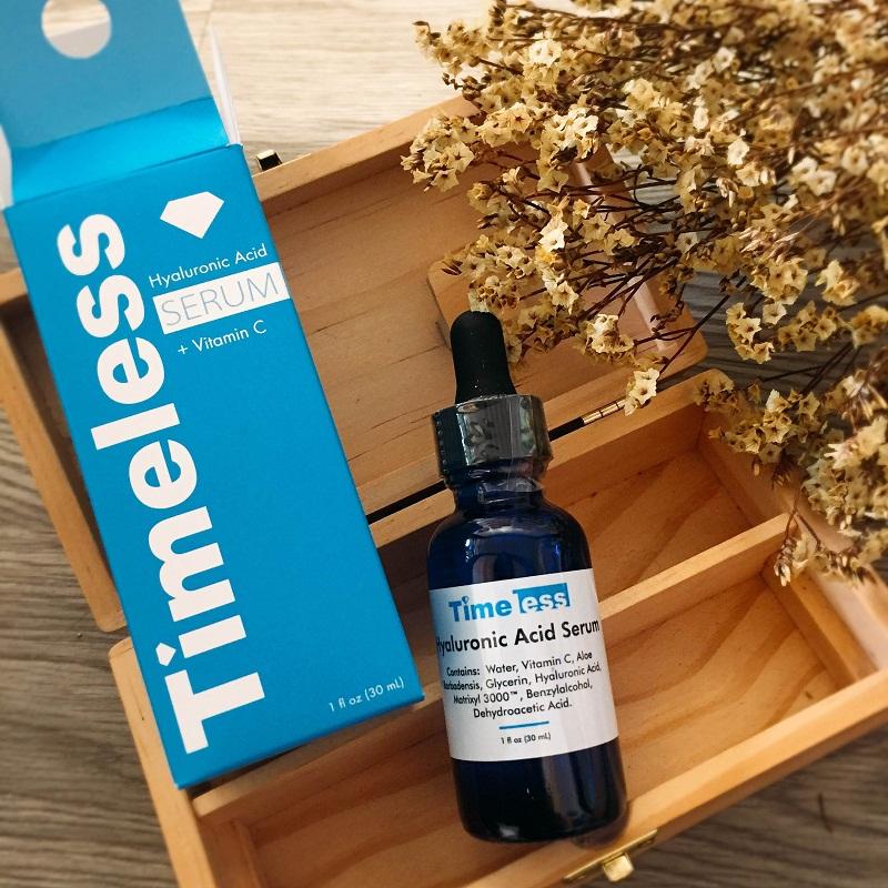 Review Serum Timeless – Sản phẩm chăm sóc da làm triệu trái tim phải đẹp loạn nhịp 6 Hyaluronic Acid Vitamin C Serum