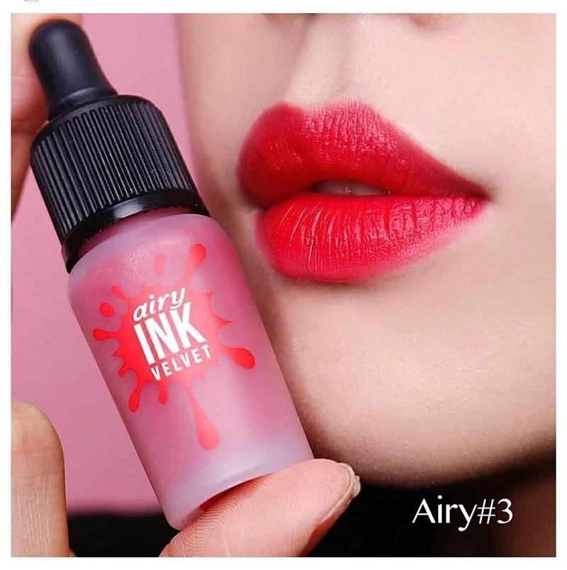 Review Son Ink – Dòng sản phẩm Hot được các tín đồ làm đẹp săn lùng 11 Mẫu Ink Airy màu 03 Sold out Red