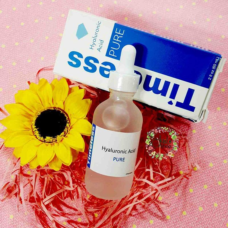Review Serum Timeless – Sản phẩm chăm sóc da làm triệu trái tim phải đẹp loạn nhịp 5 Timeless Hyaluronic Acid Pure giúp da trắng sáng