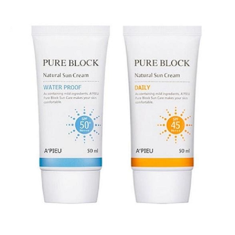 Top 10 kem chống nắng cho bà bầu an toàn nhất hiện nay 5 A’Pieu Pure Block Natural Sun Cream Daily.