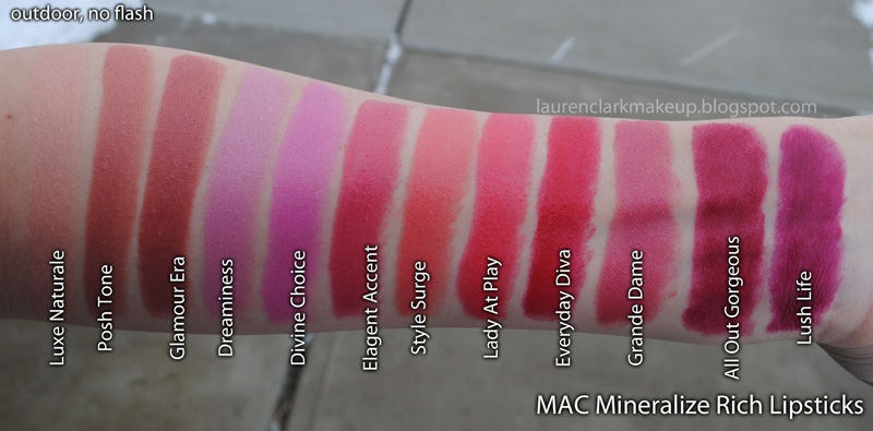Review Son MAC - Tổng hợp bảng màu son MAC đầy đủ cho các dòng 4 Bảng màu son MAC Mineralize Rich Lipstick