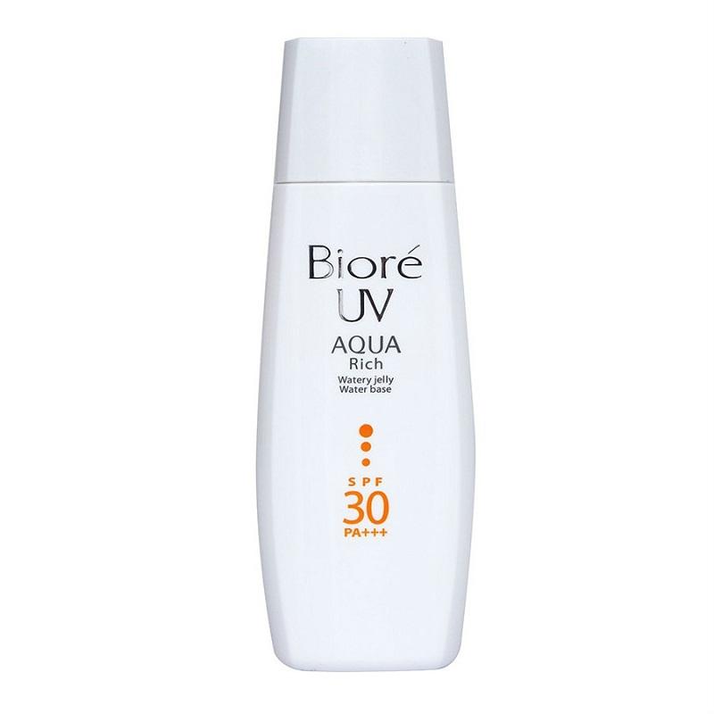 Top 10 kem chống nắng Biore được ưa chuộng - Cùng khám phá nào! 10 Biore Aqua rich Jelly Water Base Whitening SPF 30 PA+++