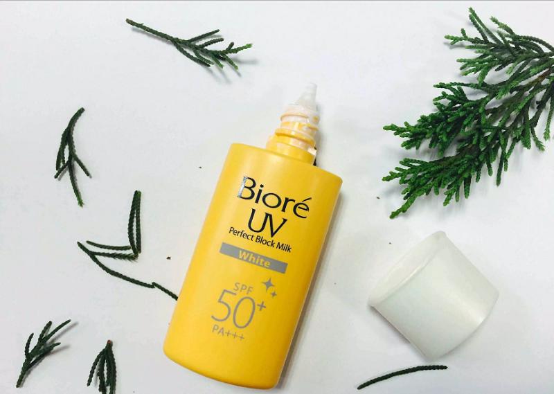 Top 10 kem chống nắng Biore được ưa chuộng - Cùng khám phá nào! 5 Biore UV Perfect Block Milk White SPF 50+