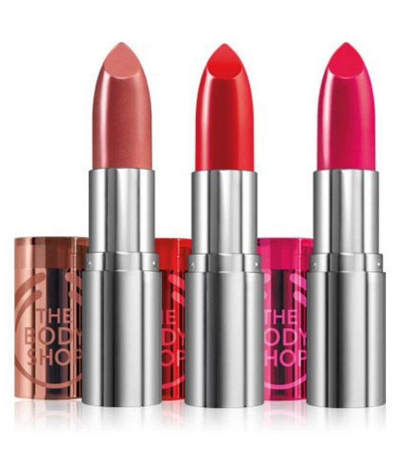 Top 10 son không chì Hot Hòn Họt đang gây bão trên thị trường 4 Color Crush Lipstick Body Shop