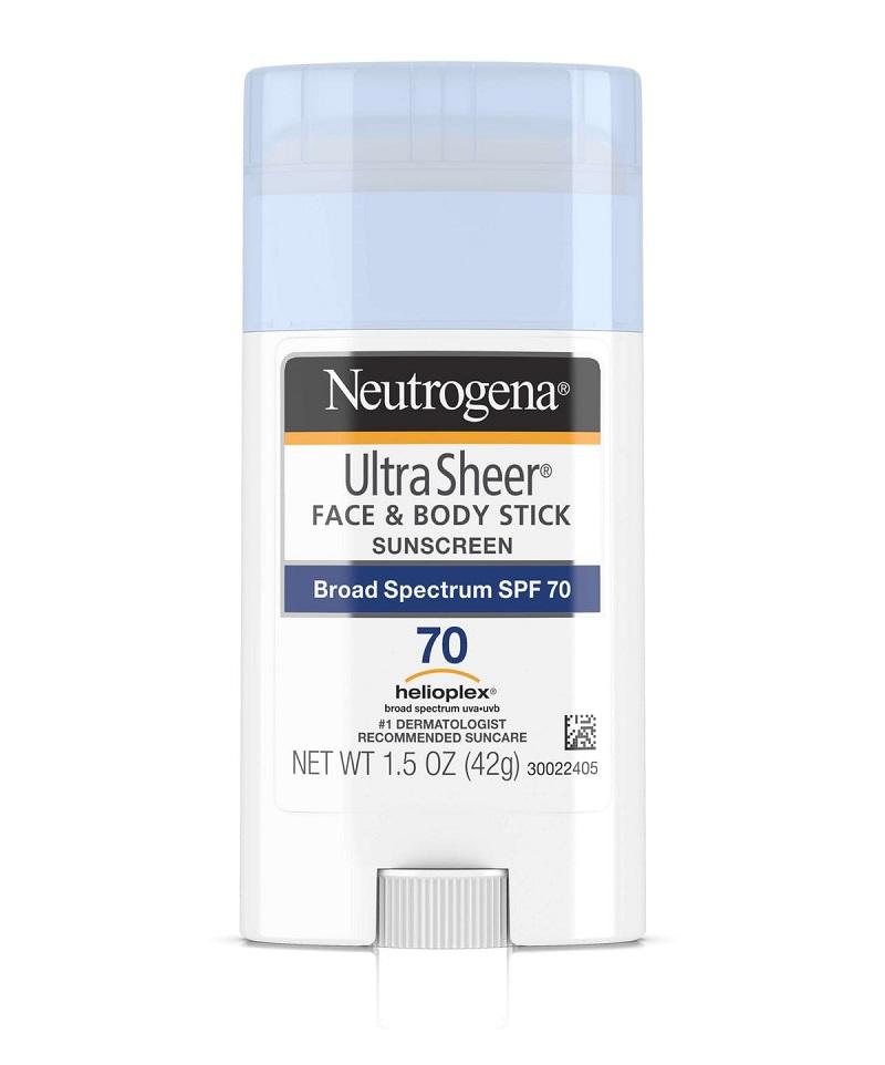 Kem chống nắng Neutrogena – Sức hấp dẫn không thể chối từ 5 Kem chống nắng Ultra Sheer Face And Body Stick SPF 70