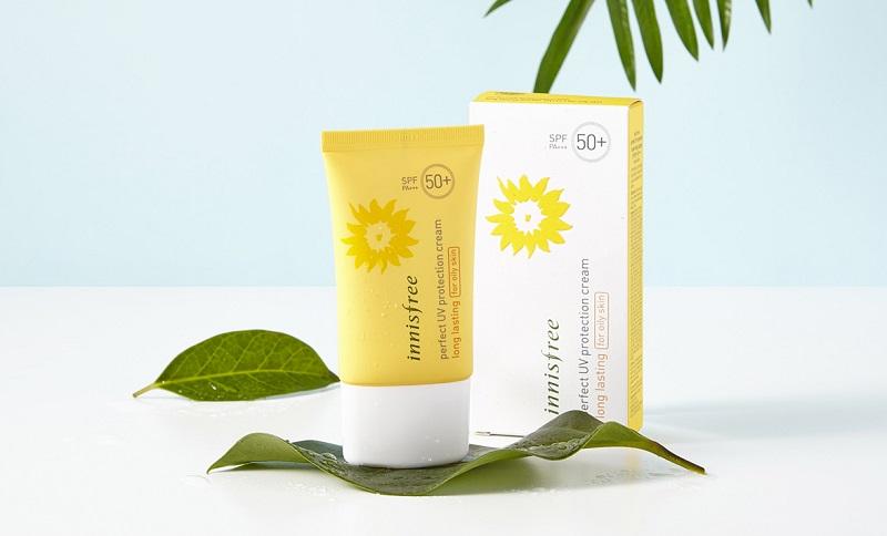 Top 10 kem chống nắng cho da khô chị em nhất định không nên bỏ lỡ 4 Kem chống nắng innisfree Perfect UV Protection Cream Long Lasting
