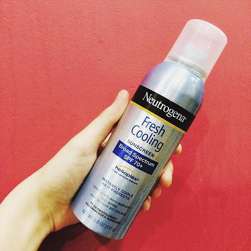 Kem chống nắng Neutrogena – Sức hấp dẫn không thể chối từ 14 Mẫu kem xịt chống nắng Neutrogena Fresh Cooling tiêu biểu