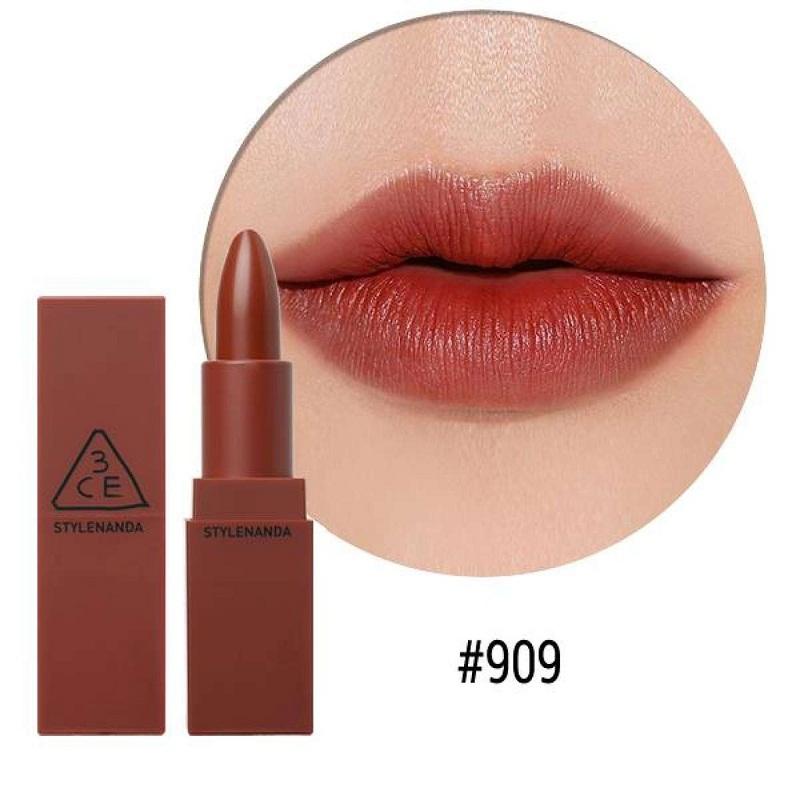 Top 9 dòng son 3CE được yêu thích nhất bạn không nên bỏ lỡ 14 Màu son môi 3CE đỏ đất