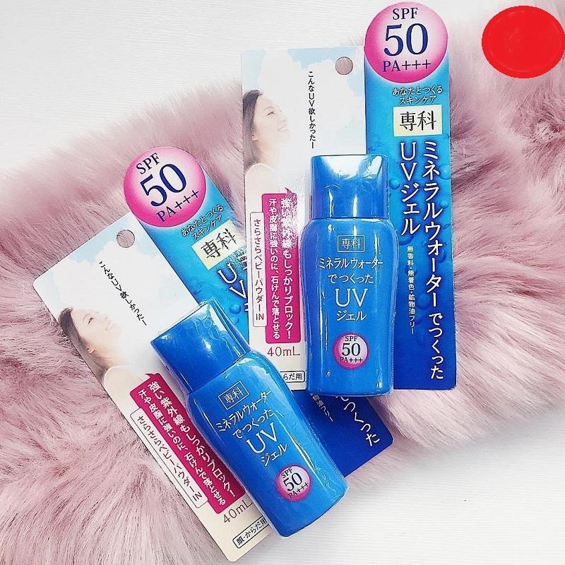 Review kem chống nắng Senka – Chàng kỵ sĩ tài bảo vệ làn da trắng sáng và khỏe mạnh 11 Shiseido Hada Senka Mineral Water UV Gel kiềm dầu ổn