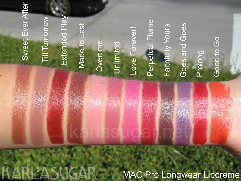 Review Son MAC - Tổng hợp bảng màu son MAC đầy đủ cho các dòng 9 Son MAC dòng Pro Longwear Lipcreme