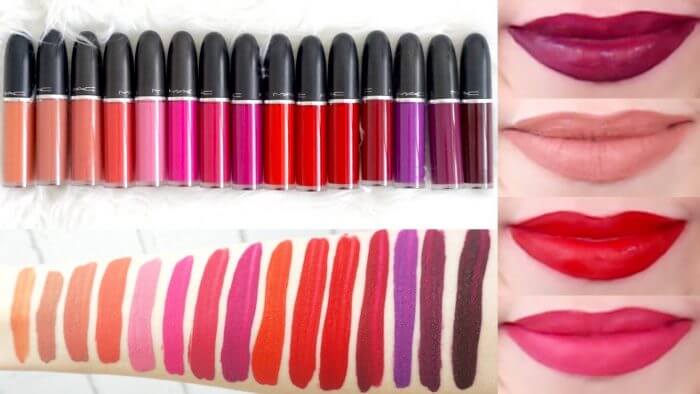 Review Son MAC - Tổng hợp bảng màu son MAC đầy đủ cho các dòng 8 Bảng màu son đa dạng của Retro Matte Liquid