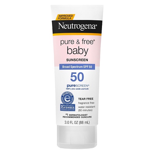 Kem chống nắng Neutrogena Pure & Free Baby Sunscreen Broad Spectrum SPF 50+