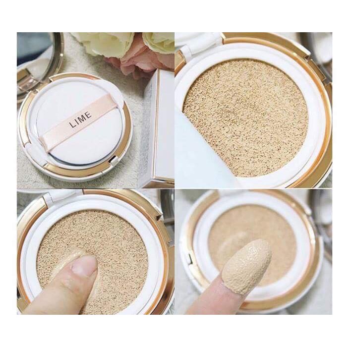 Review tất tần tật về phấn nước Lime 3 Phấn nước Lime Real Cover Pink cho lớp nền khô ráo, không quá ẩm