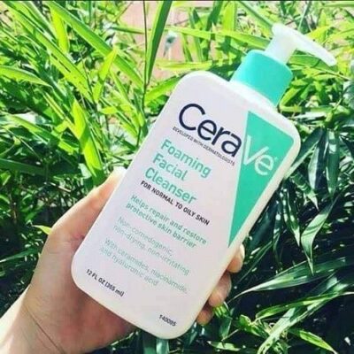 Review sữa rửa mặt CeraVe Foaming Facial Cleanser – Dành cho da dầu