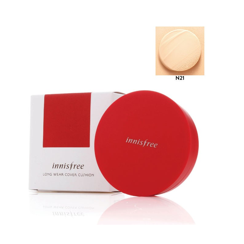 Dùng phấn nước Innisfree cho da nào phù hợp? 4 Phấn Nước Innisfree Long Wear Cover Cushion
