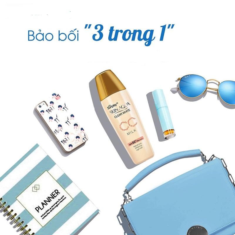 Kem chống nắng Skin Aqua – Dòng kem chống nắng bình dân đầy chất lượng 6 Skin Aqua Clear White CC Milk SPF50+ bảo bối chống nắng thần kỳ