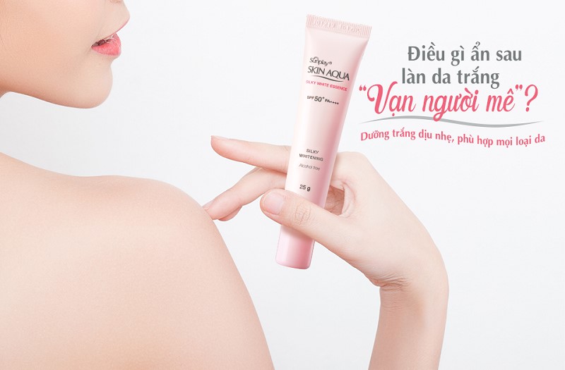 Kem chống nắng Skin Aqua – Dòng kem chống nắng bình dân đầy chất lượng 14 Skin Aqua Silky White Essence SPF50+, PA++++