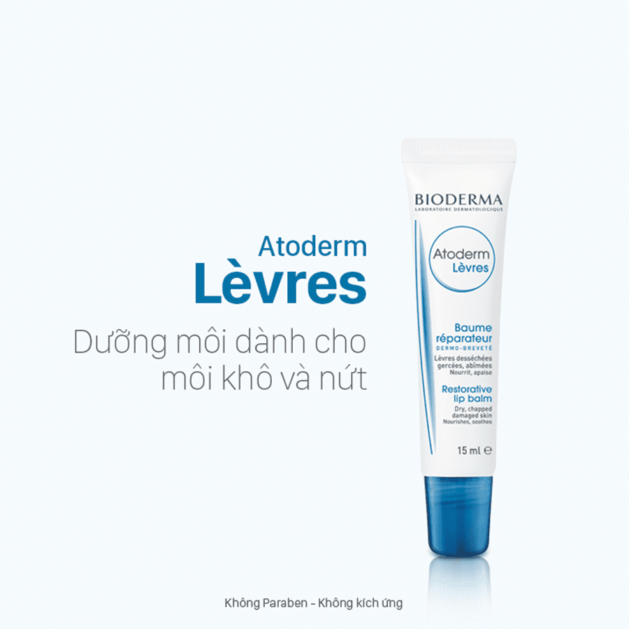 Review top 10 son dưỡng môi lâu trôi, tái tạo da tươi hồng không nên bỏ lỡ! 8 Son dưỡng môi Bioderma Atoderm Baume Lèvres
