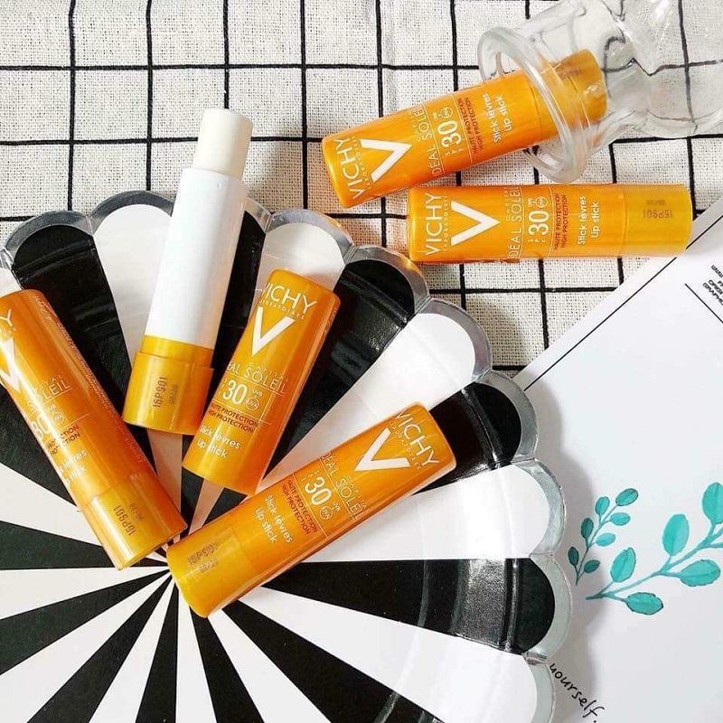 Kem chống nắng Vichy – Nâng cấp khả năng bảo vệ da suốt ngày dài 17 Son chống nắng Vichy Ideal Soleil SPF30 Lip Protection Stick
