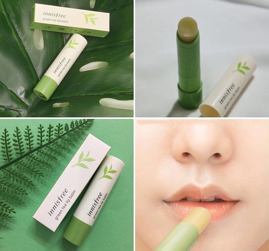 Review son dưỡng môi Innisfree, đừng vội lướt qua! 7 Innisfree Green Tea Lip Balm