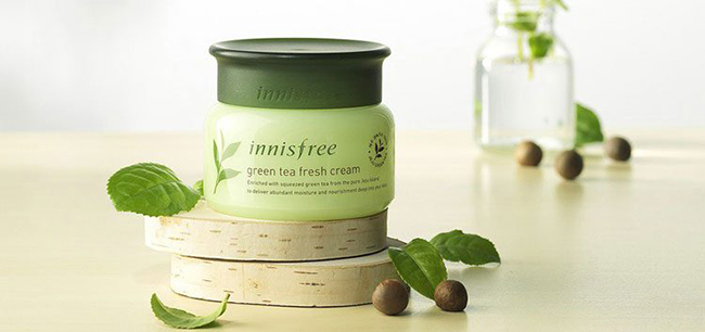 Kem dưỡng ẩm Innisfree có tốt không, hợp với loại da nào? 3 Kem Dưỡng Da Innisfree trà xanh – Green Tea Fresh Cream