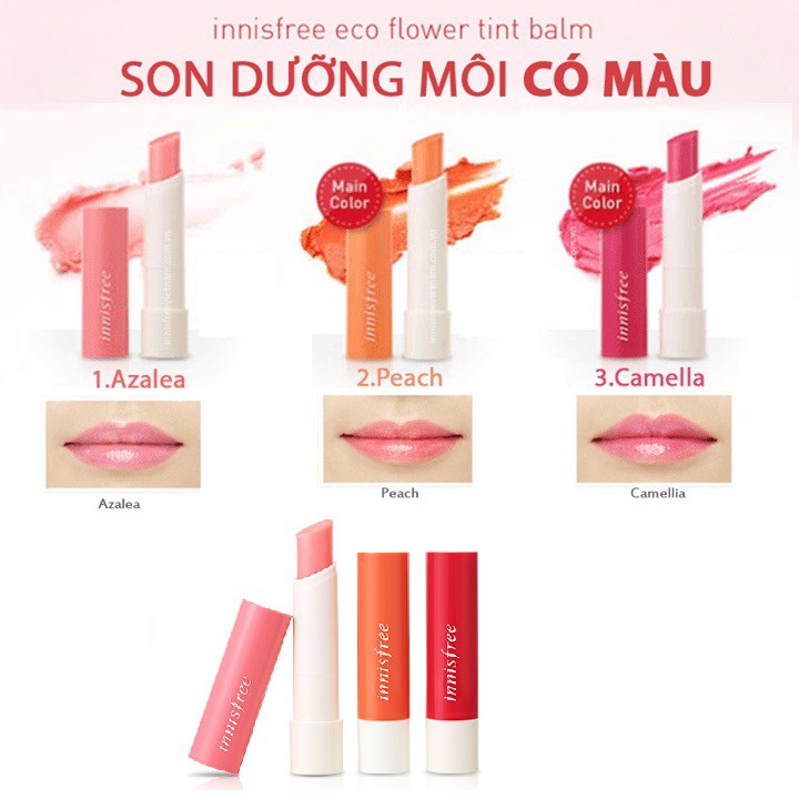 Son dưỡng môi Innisfree có màu