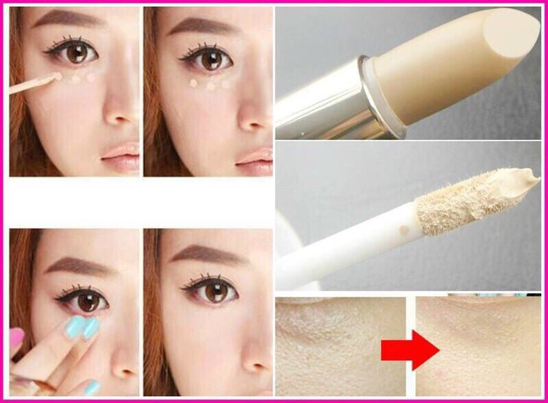 Kem che khuyết điểm 2 đầu Concealer Dual Veil The Face Shop 1 Sản phẩm che các chấm sậm màu do mụn, vết đồi mồi, tàn nhang