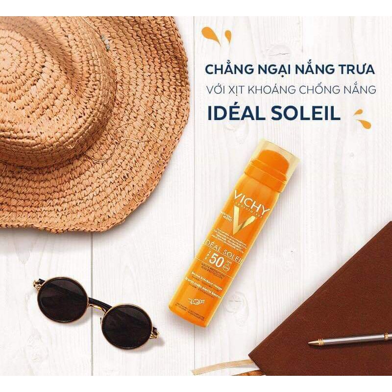 Review xịt khoáng Vichy - Đánh giá về khả năng kháng viêm, chống mụn của sản phẩm 7 Xịt khoáng chống nắng Vichy IDEAL SOLEIL