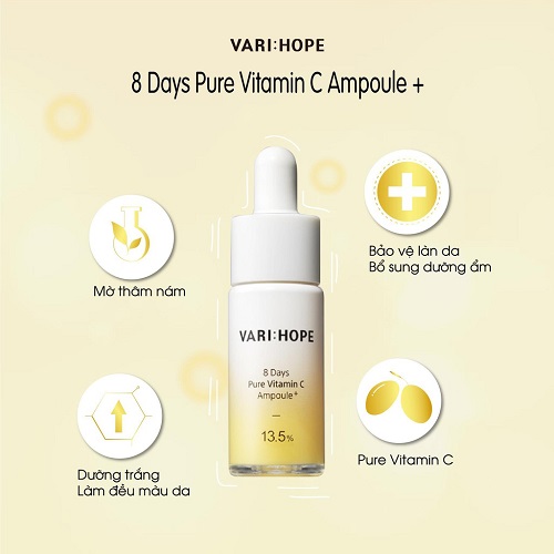 Serum Vitamin C Vari:Hope 8 Day Pure Vitamin C Ampoule