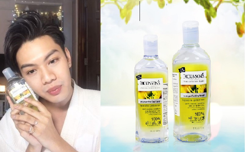 Review khả năng làm sạch da, se khít lỗ chân lông của toner Dickinson 5