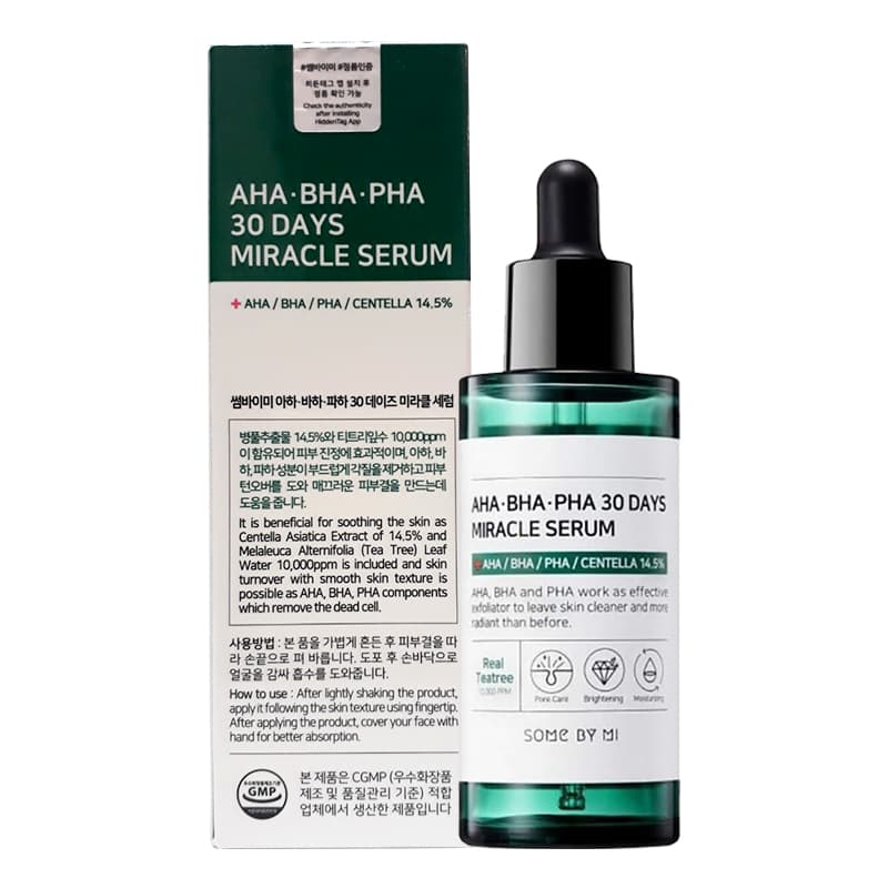 Review chi tiết 4 loại serum Some By Mi đình đám trên thị trường. Loại nào tốt nhất? 1 Serum trị mụn Some By Mi AHA-BHA-PHA 30 Days Miracle