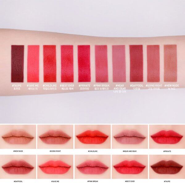 Son 3CE Velvet Lip Tint 1
