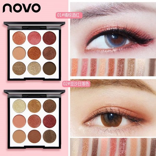 Phấn mắt Novo Smooth Eyeshadow Pallette 9 ô