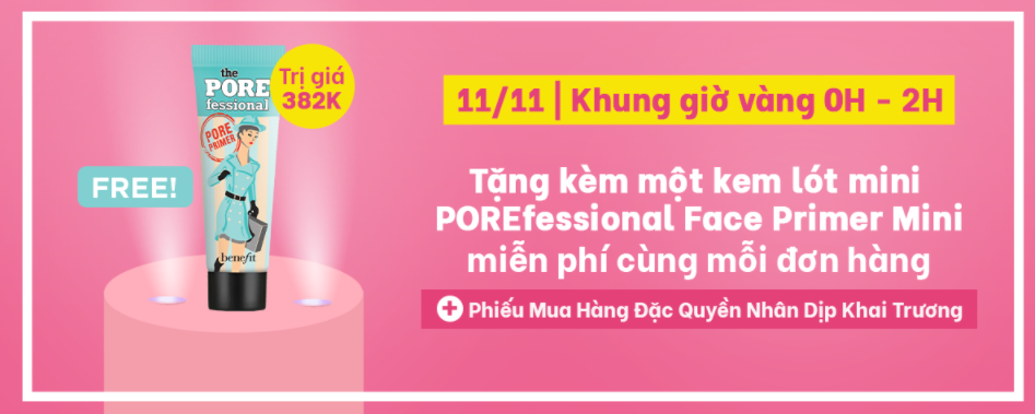 Top 5 Sản phẩm trang điểm khuyến mãi hot nhất Lazada 11.11 1 Benefit The POREfessional