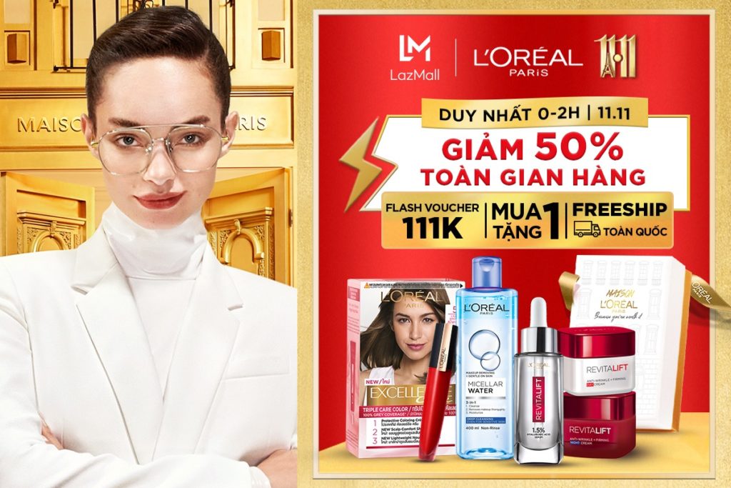 Top 5 Sản Phẩm Chăm Sóc Da Khuyến Mãi Hot Nhất Lazada 11.11 3 L'Oreal Sale mạnh 11.11