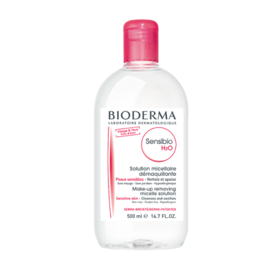 Nước tẩy trang Bioderma Sensibio H2O nắp hồng