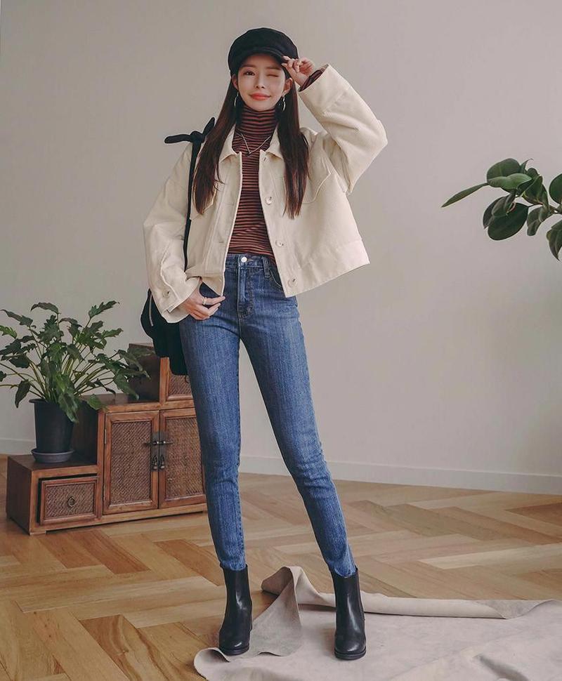 Một vài item phối boot cổ thấp với quần jeans