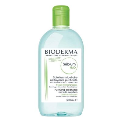 Nước tẩy trang cho da dầu Bioderma Sébium H2O màu xanh lá