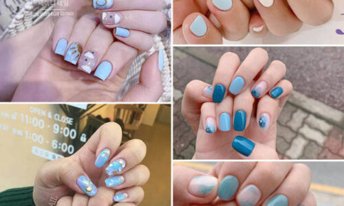 5 kiểu nail với tông xanh phù hợp cho mọi phong cách các nàng.