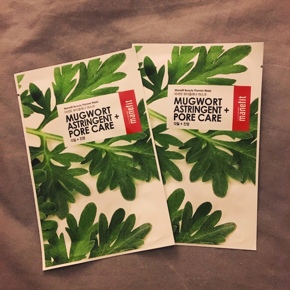 Manefit Beauty Planner Mugwort Sheet Mask