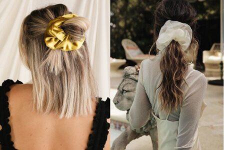 4 kiểu tóc đẹp với "scrunchie oversized"