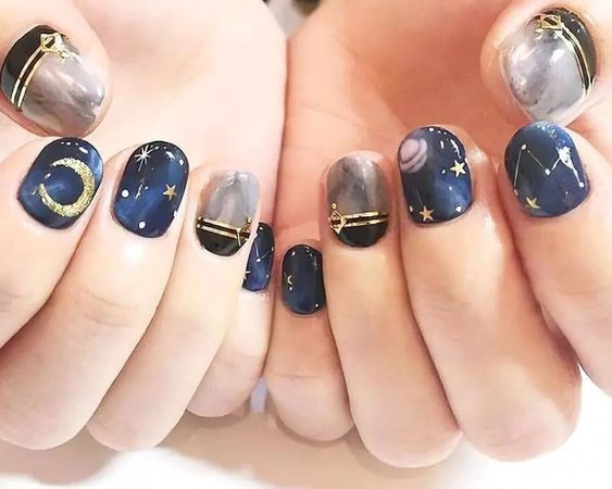 Kiểu nail galaxy 2