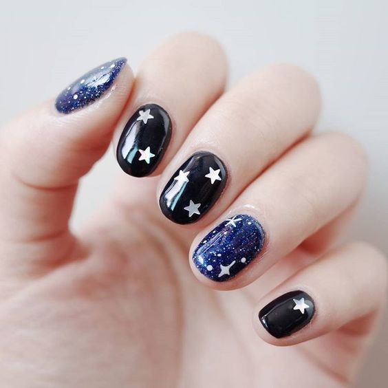 Kiểu nail galaxy 4