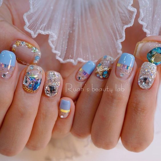 nail-xanh-dương-27