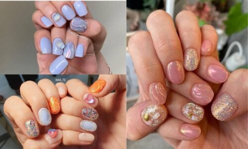 5 kiểu nail họa tiết gợn sóng nước cho mùa hè