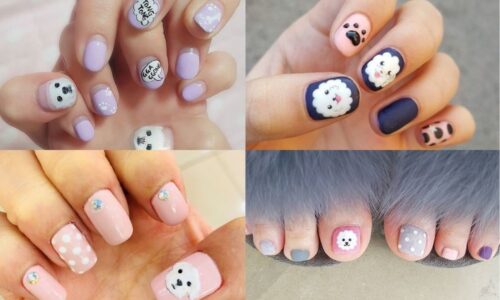 5 ý tưởng nail hình chú chó ngộ nghĩnh