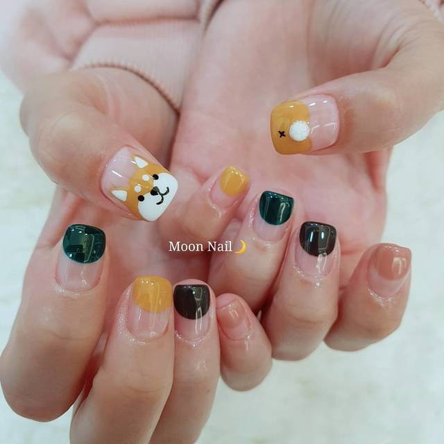 Nail chó dễ thương