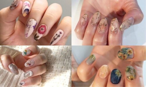 5 kiểu nail họa tiết tranh hoa theo phong cách Nhật Bản