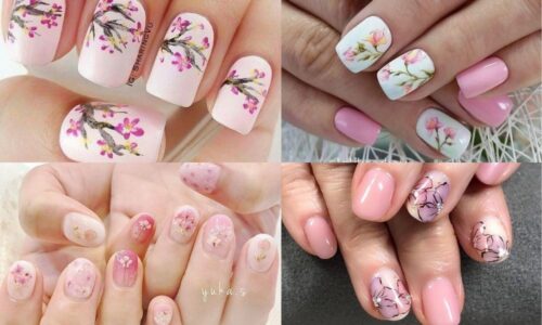 4 mẫu nail hoa đẹp trên nền hồng giúp móng xinh lung linh