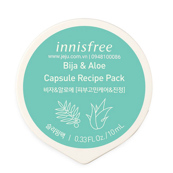 Mặt nạ ngủ Innisfree Capsule Recipe Pack Bija & Aloe